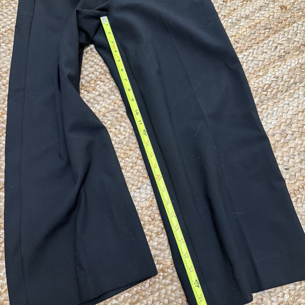 J.Crew Black Dress Wide Leg Pants Stretch Tailored Workwear Trousers Sz 6 - Picture 5 of 6